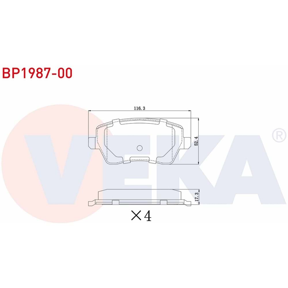 Disk Balata Renault Clio III, Nissan Micra, Dacia, Suzuki Ön -