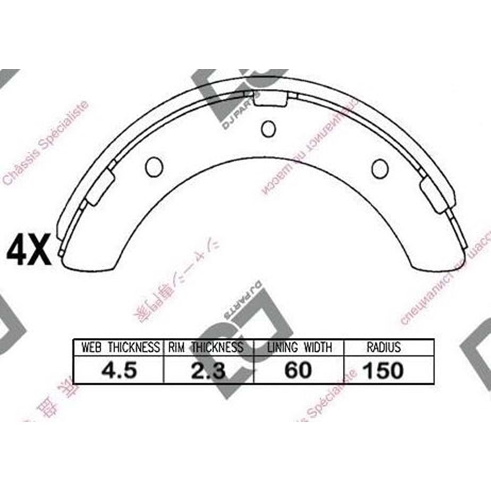 KampAna Balata Mitsubishi Canter Fe 304, Fe 515, Fe 711 - DJ