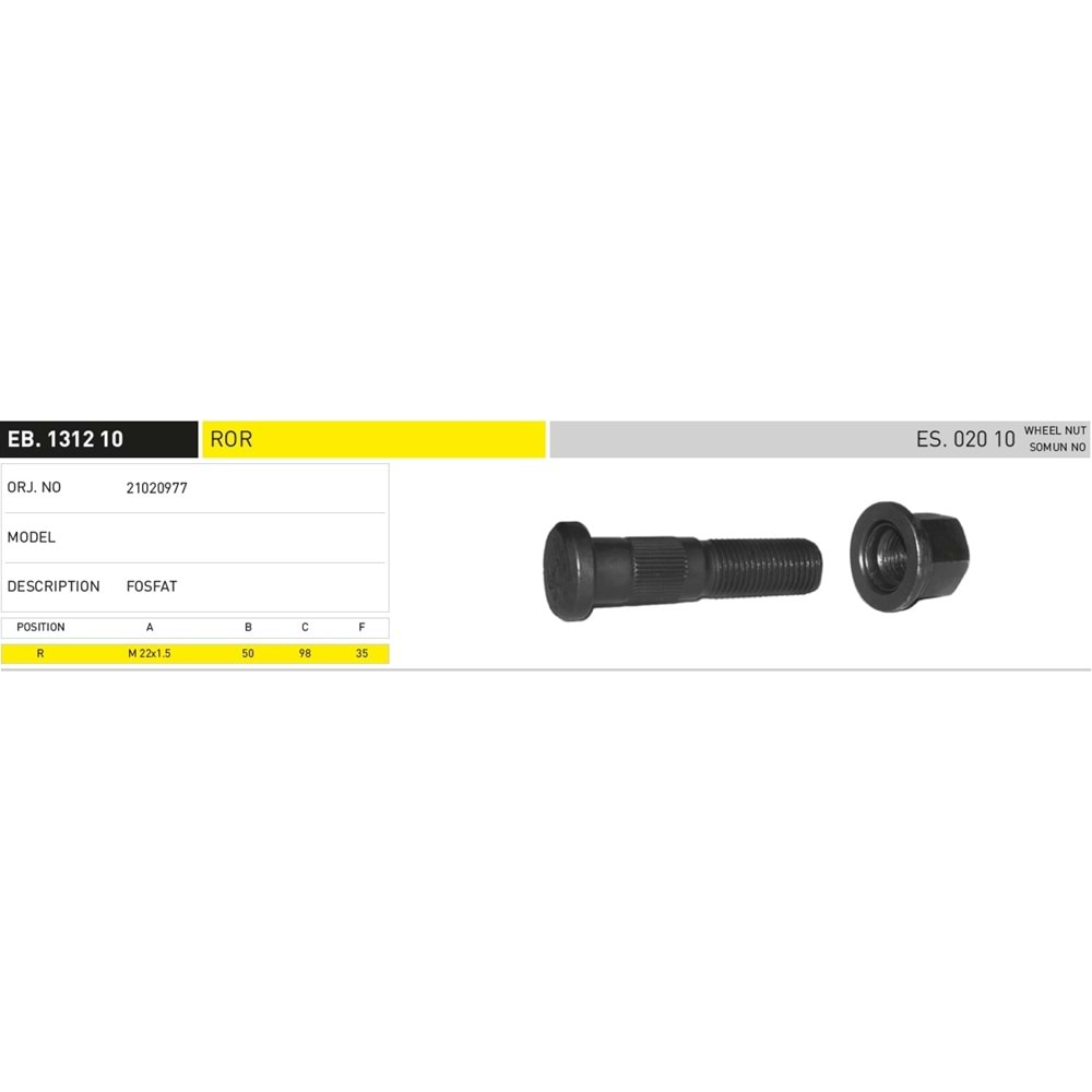 DORSE ROR 98 MM BİJON - EKER