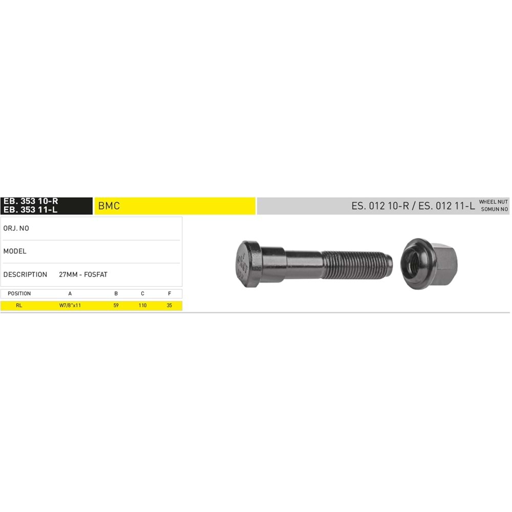 BMC ARKA 27 MM BİJON - EKER