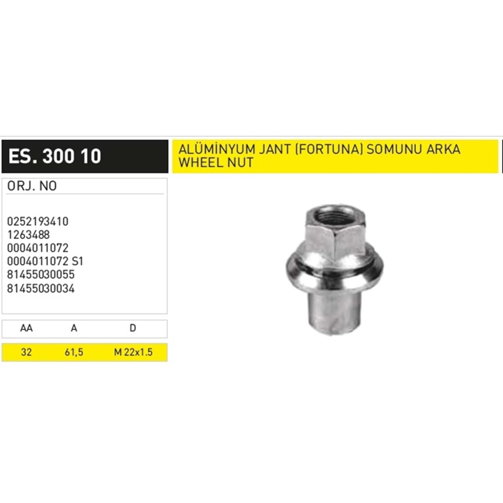 BİJON SOMUNU M22x1,5 DİŞ DÖNER PULLU UZUN GALVENİZLİ - EKER