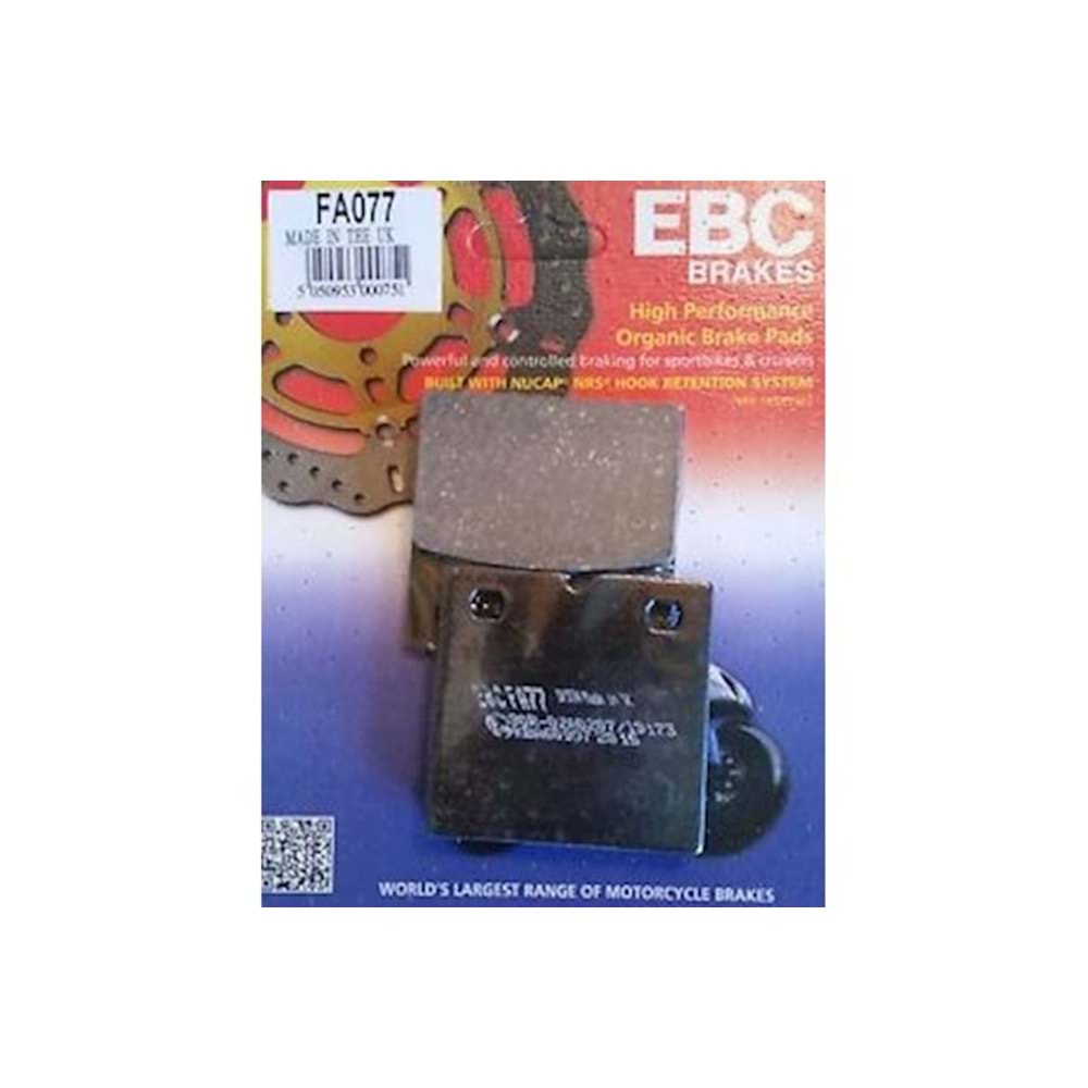 077 EBC DİSK BALATA ÖN ORGANİK BMW R80, R850 R100GS 84-96 (FA077)