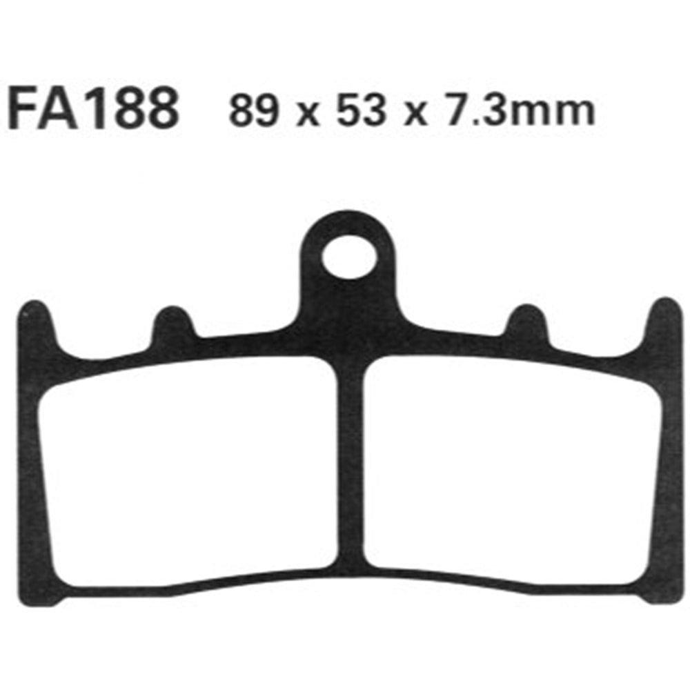 188 EBC SİNTERLİ BALATA ÖN VN1500, VN1600, GSXR1300 HAYABUSA (FA188HH)