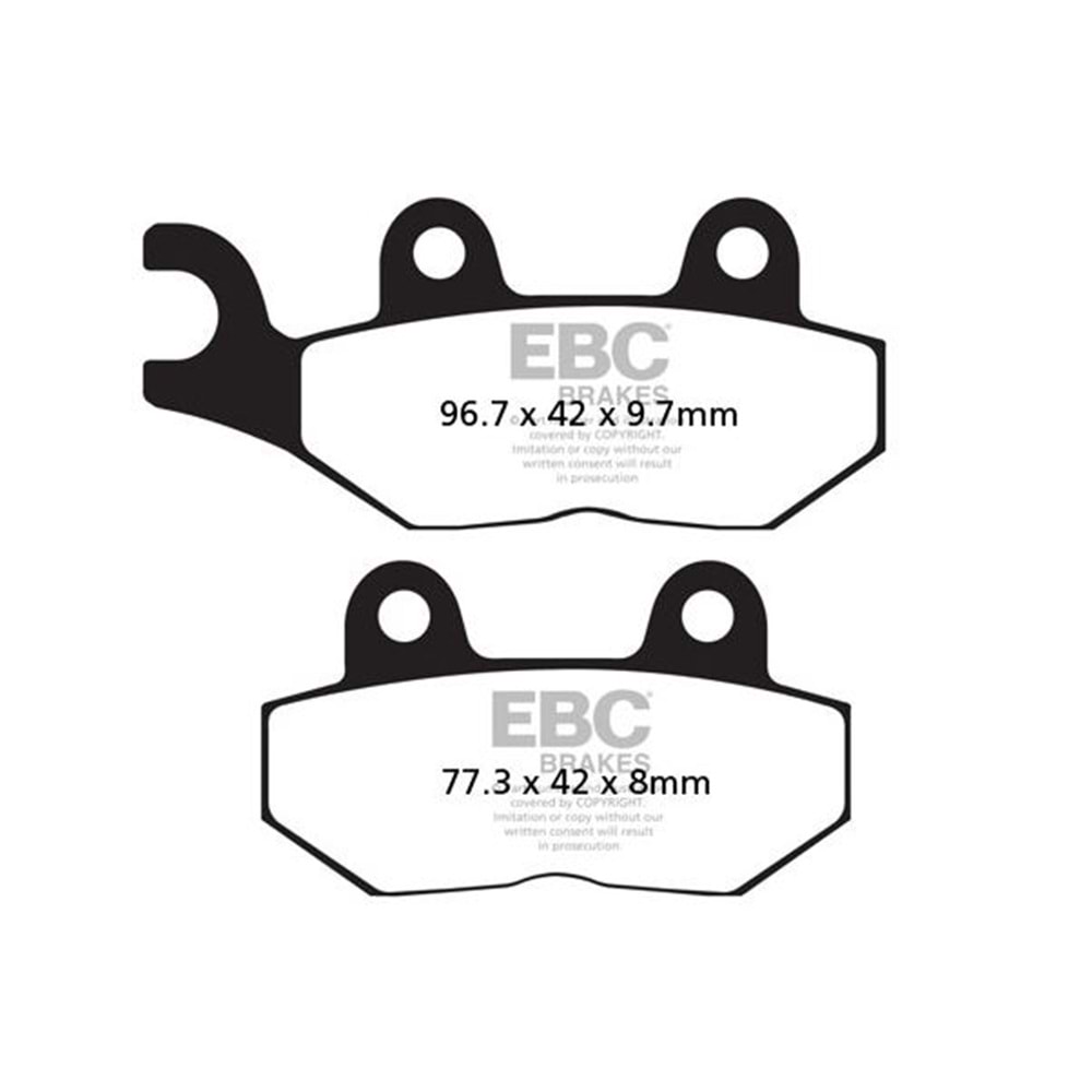 214 EBC ARKA BALATA CF MOTO, KLX125, DR250, YZ125 (FA214-2HH)