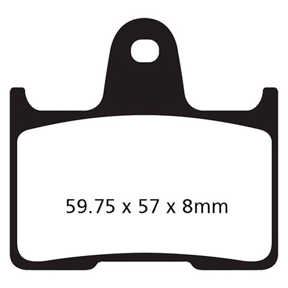 254 EBC YARI SİNTERLİ ARKA FREN BALATASI HARLEY DAVIDSON 883/1200 ROADSTAR 14-20