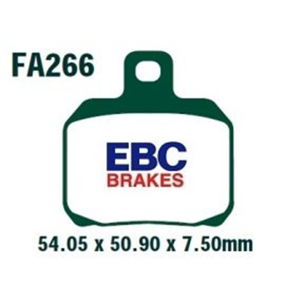 266 EBC SİNTERLİ BALATA DUCATİ MONSTER 696 ARKA 09-14, YP125 X-MAX ARKA 06-16, CLX700 SPORT (FA266HH)