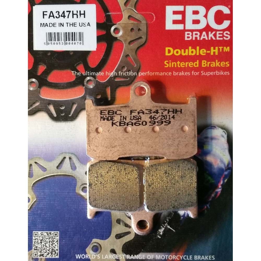 347 EBC Disk Balata Kawasaki Z800, Z900, Z1000, Triumph S.Triple 675 , Tiger 1050 Ön (FA347HH)