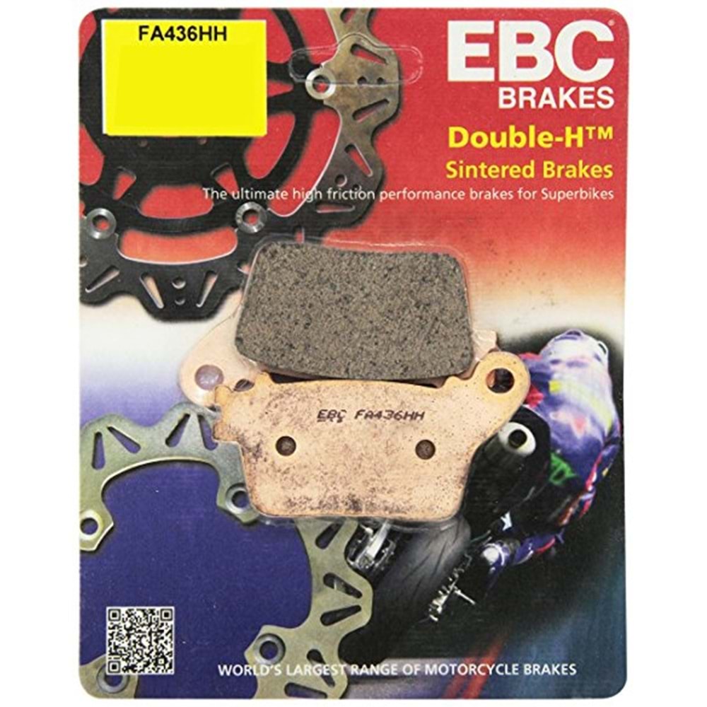 436 EBC SİNTERLİ BALATA ARKA HONDA CBR 1000 RR, CB 600, CBR 600, NC 700, ZX 10 R (FA436HH)