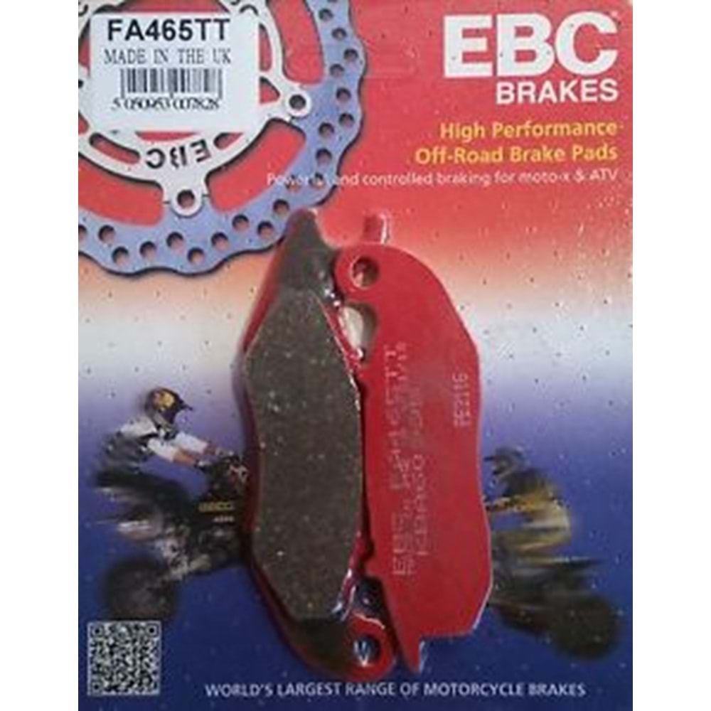465 EBC KARBON DİSK BALATA ÖN CRF 250 L 13-21, CRF 250 RALLY 17-21, LIBERTY 125 17-18 (FA465TT)