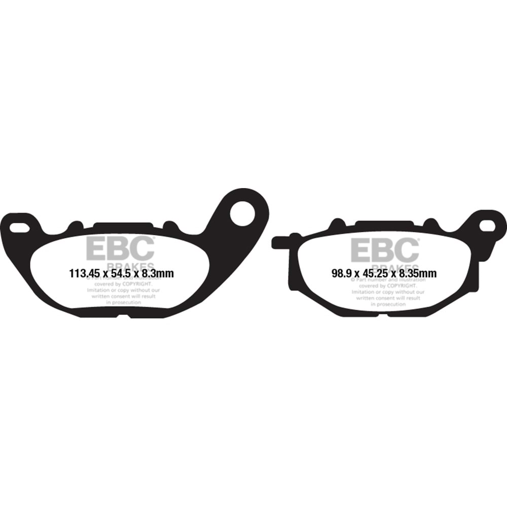 663 EBC DİSK BALATA SİNTERLİ YAMAHA XMAX 300, MT-25, R 25, YZF R25, YP 125 XMAX (FA663HH)