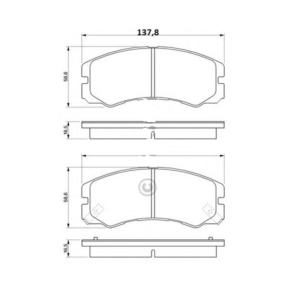 Disk Balata Opel Frontera, Isuzu Ön - TRW