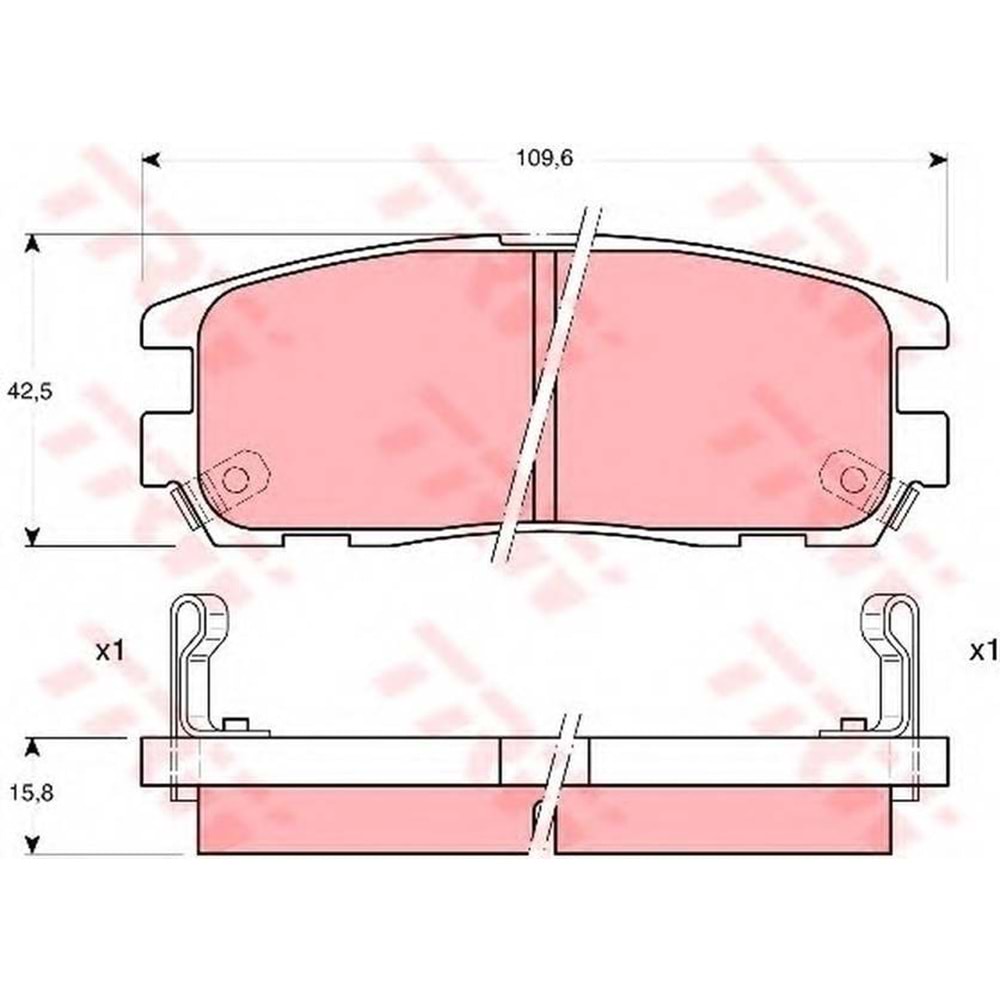 Disk Balata Opel Frontera, Isuzu TROPER Arka - TRW