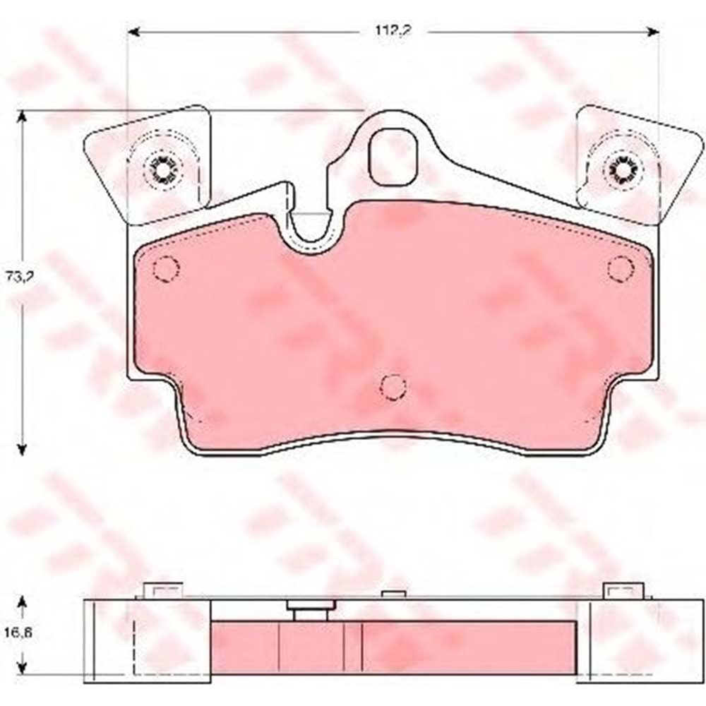 Disk Balata Vw Touareg, Audi Q7, Porsche Cayenne Arka - TRW