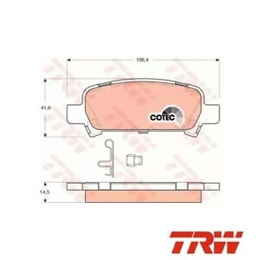 Disk Balata Subaru İmpreza, Forester Arka - TRW