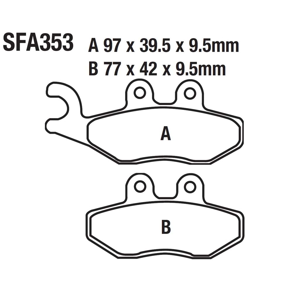 353 ÖN FREN DİSK BALATASI VESPA GTS150 PRİMAVERA 125-150, PİAGGİO FLY LİBERTY