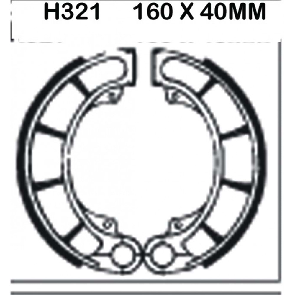 EBC H321 FREN BALATA ARKA HONDA SHADOW VT 600, 750 C, CB 500 R/T 94-96 R