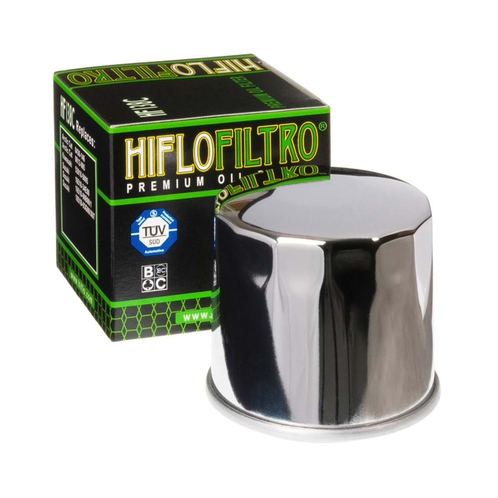 138 HIFLO YAĞ FİLTRESİ KROM GSXR600, 750, 1000, DL650, 1000, Burgman650 (HF138C)