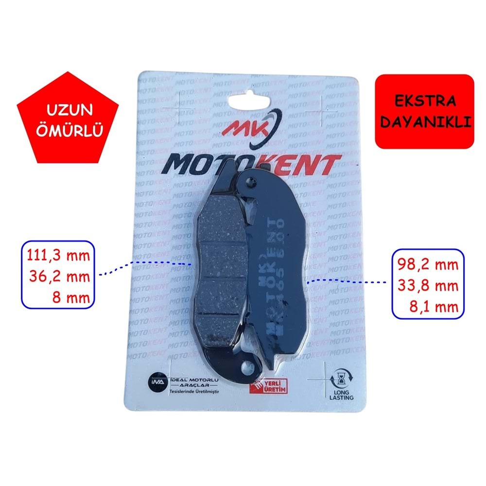 465 ÖN FREN DİSK BALATASI MTK HONDA CRF 250L (13-21) CRF 250 RALLY (17-21)