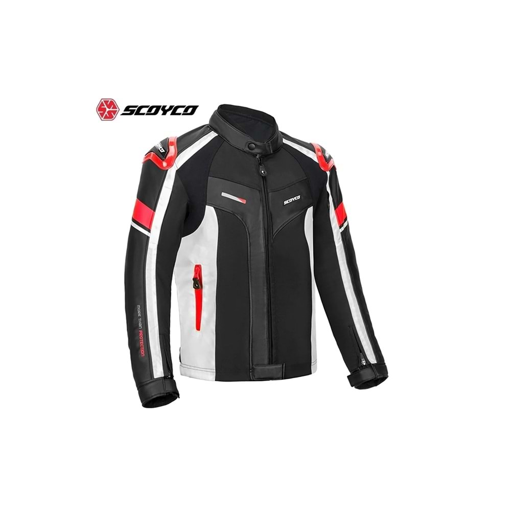 SCOYCO JK152 MEVSİMLİK GRİ BEYAZ MONT (2XL)