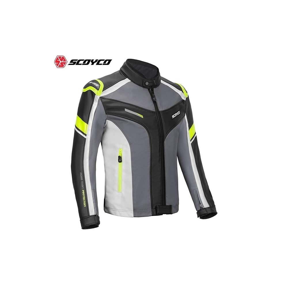 SCOYCO JK152 MEVSİMLİK GRİ BEYAZ MONT (2XL)