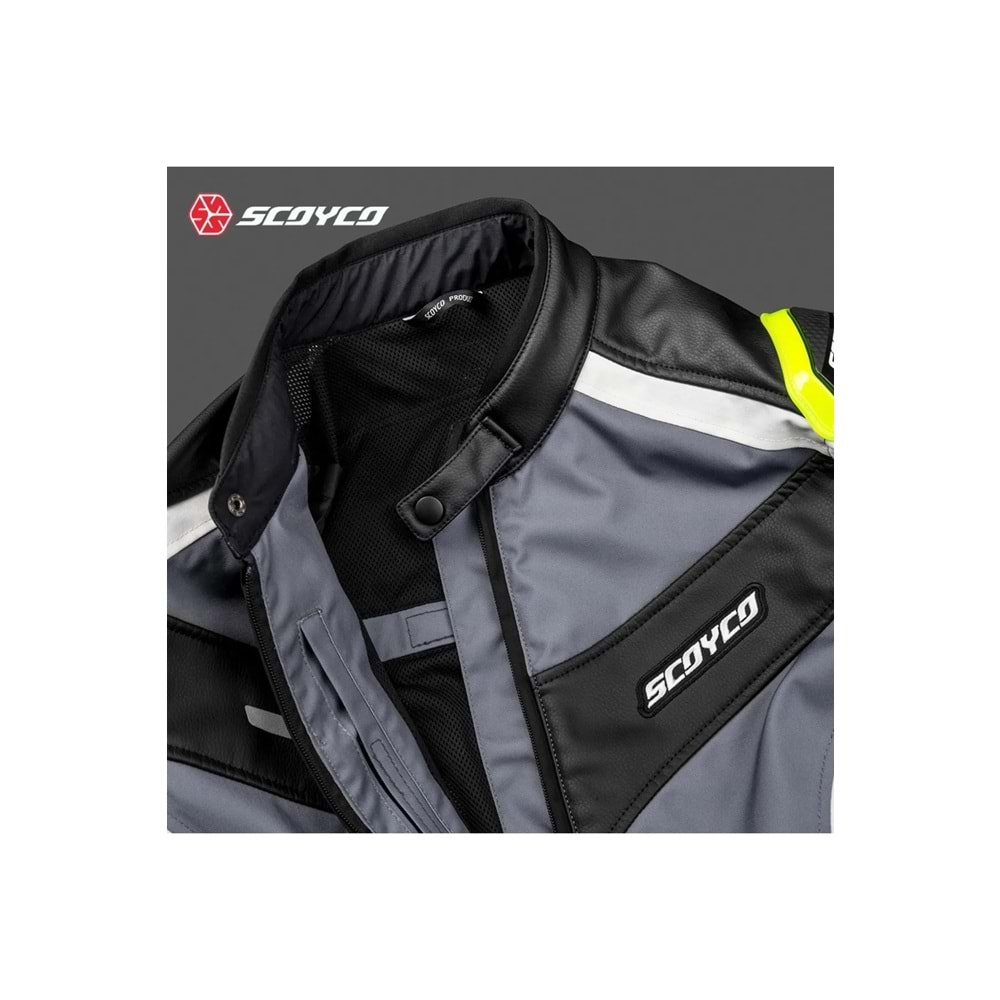 SCOYCO JK152 MEVSİMLİK GRİ BEYAZ MONT (L)