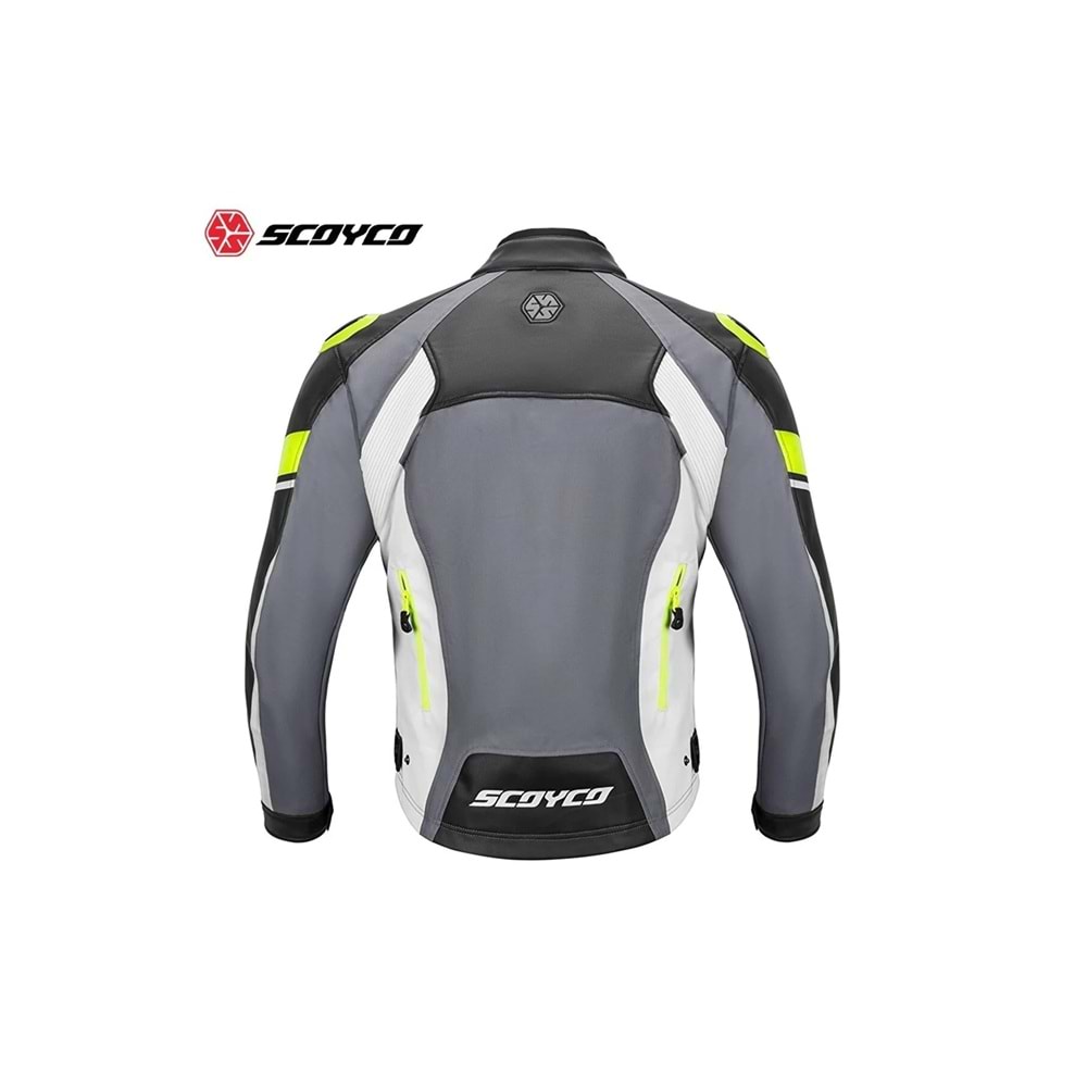 SCOYCO JK152 MEVSİMLİK GRİ BEYAZ MONT (L)