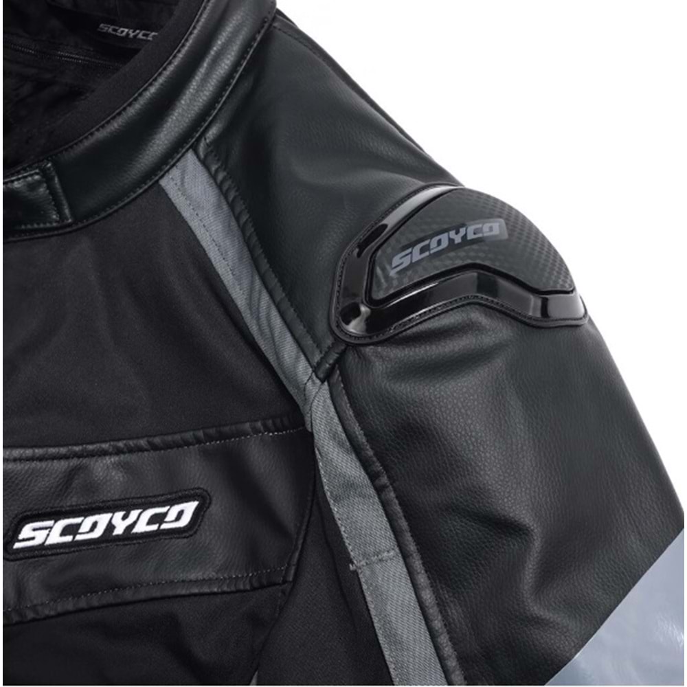 SCOYCO JK152 YAZLIK MEVSİMLİK SİYAH GRİ MONT (L)