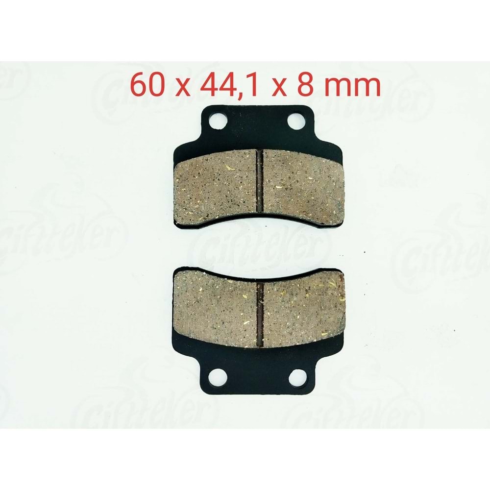 235 DİSK FREN BALATA ÖN E-BİKE, HUSSAR-POPCORN, KEEWAY FOCUS 50-MATRİX 50-125-150