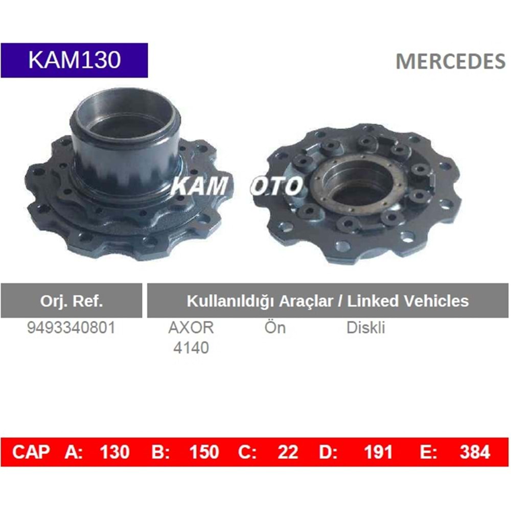 PORYA MERCEDES 41/40 ÖN DİSKLİ