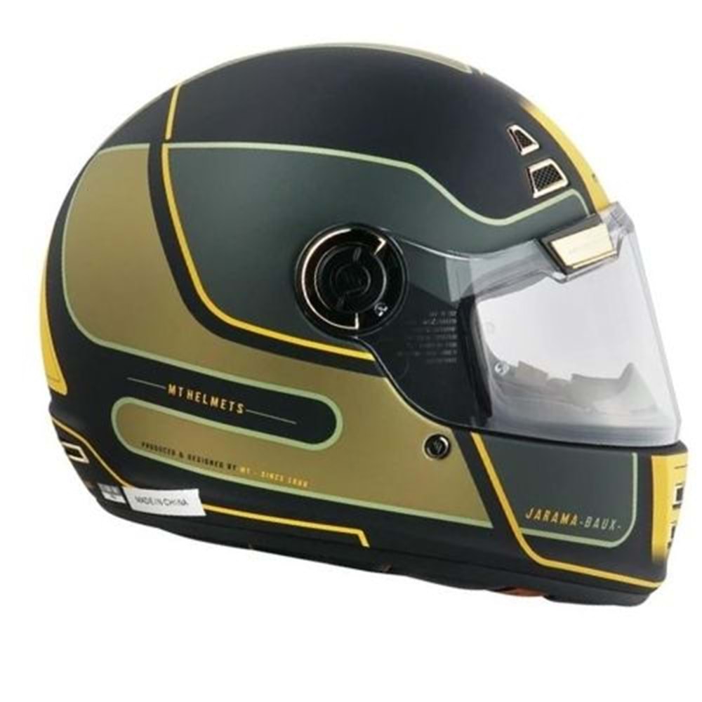 Mt Kask Retro Jarama Baux B6 Mat Yeşil - Xl Beden