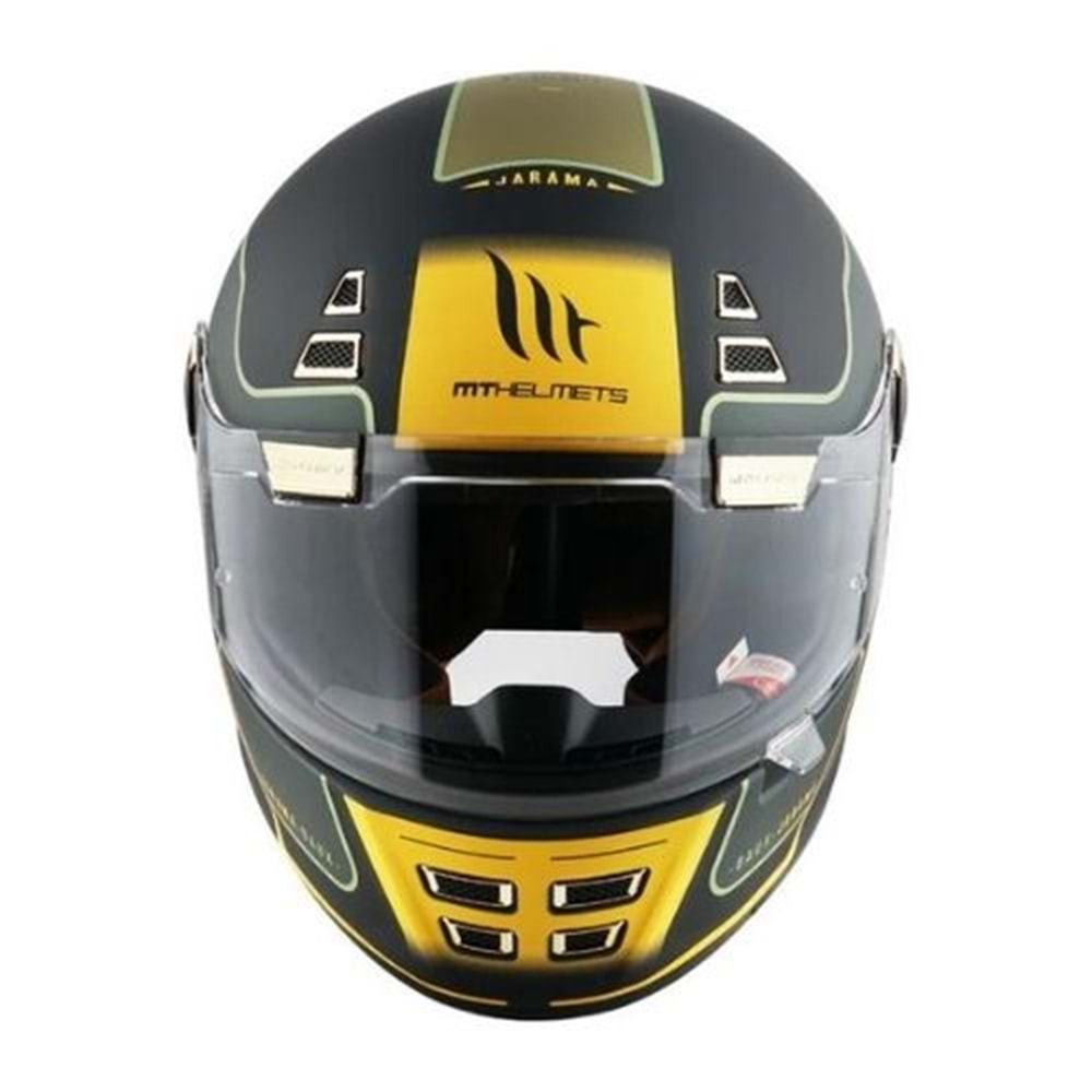 Mt Kask Retro Jarama Baux B6 Mat Yeşil - Xl Beden