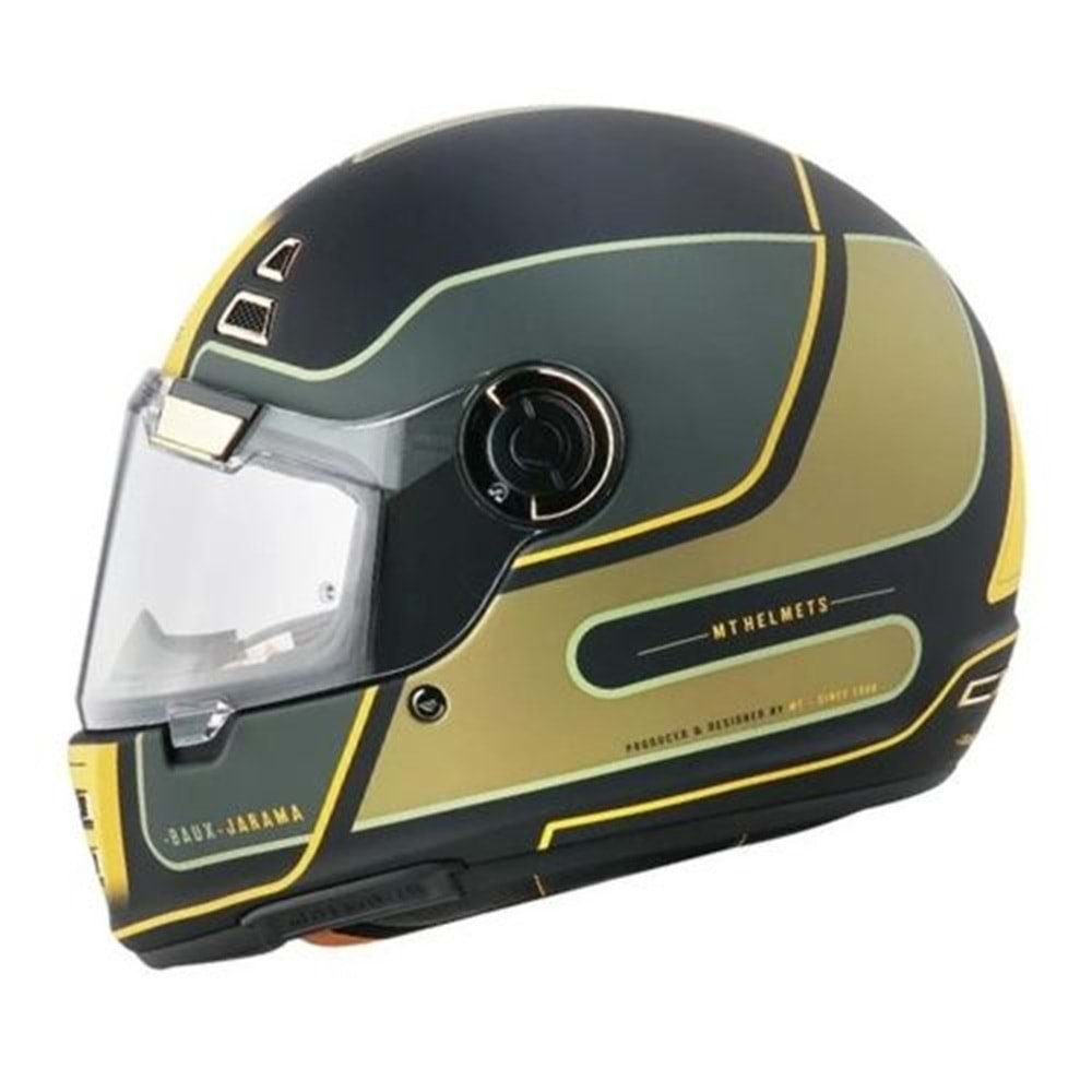 Mt Kask Retro Jarama Baux B6 Mat Yeşil - Xl Beden