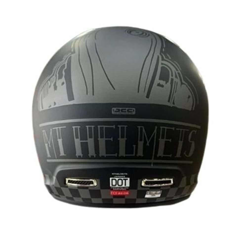 Mt Kask Retro Jarama Zone C1 Mat Siyah - L Beden
