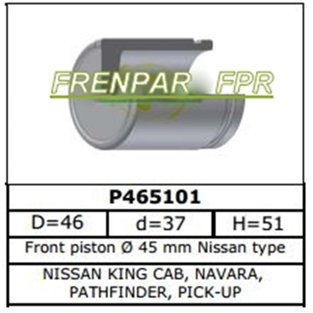 Fren Kaliper Pistonu Ön Nissan