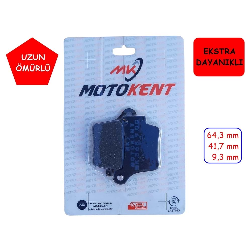 368 ARKA FREN DİSK BALATASI MTK KTM EXC125-250-350-450-500-530 HUSQVARNA TE 250-300 FE 250-350