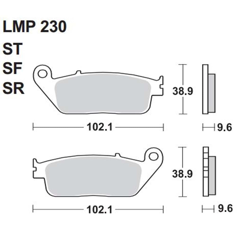 196 AP RACİNG LMP230 SF SİNTERLİ DİSK BALATA