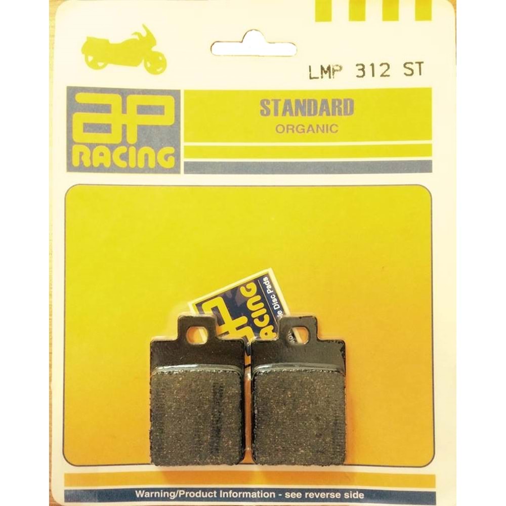 255 AP RACİNG LMP312 ST ORGANİK DİSK BALATA