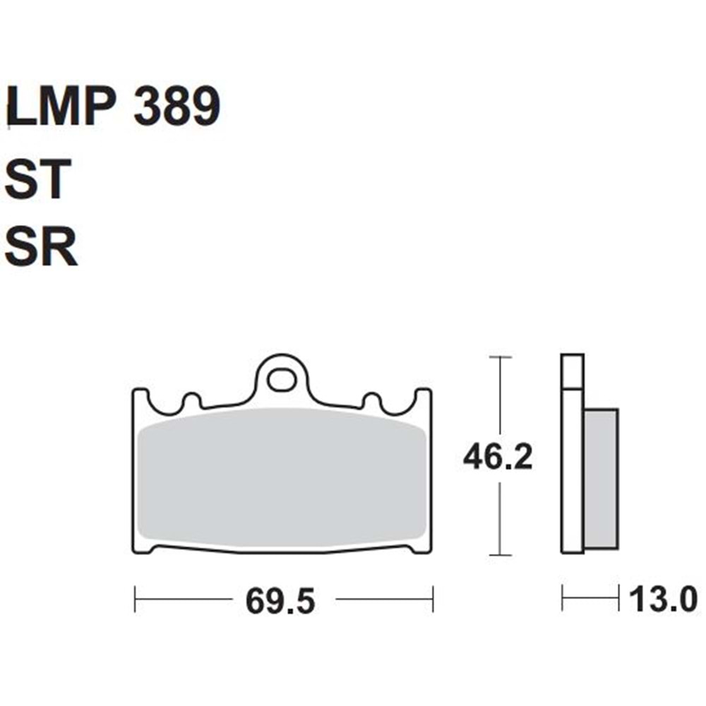 366 AP RACİNG YARI SİNTER DİSK BALATA (LMP389 SR)