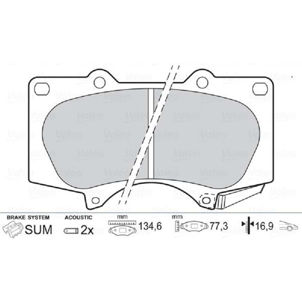 Disk Balata Toyota Land Curuiser VX 100, Hı-Lux VII, Mitsubishi Pajero IV Ön