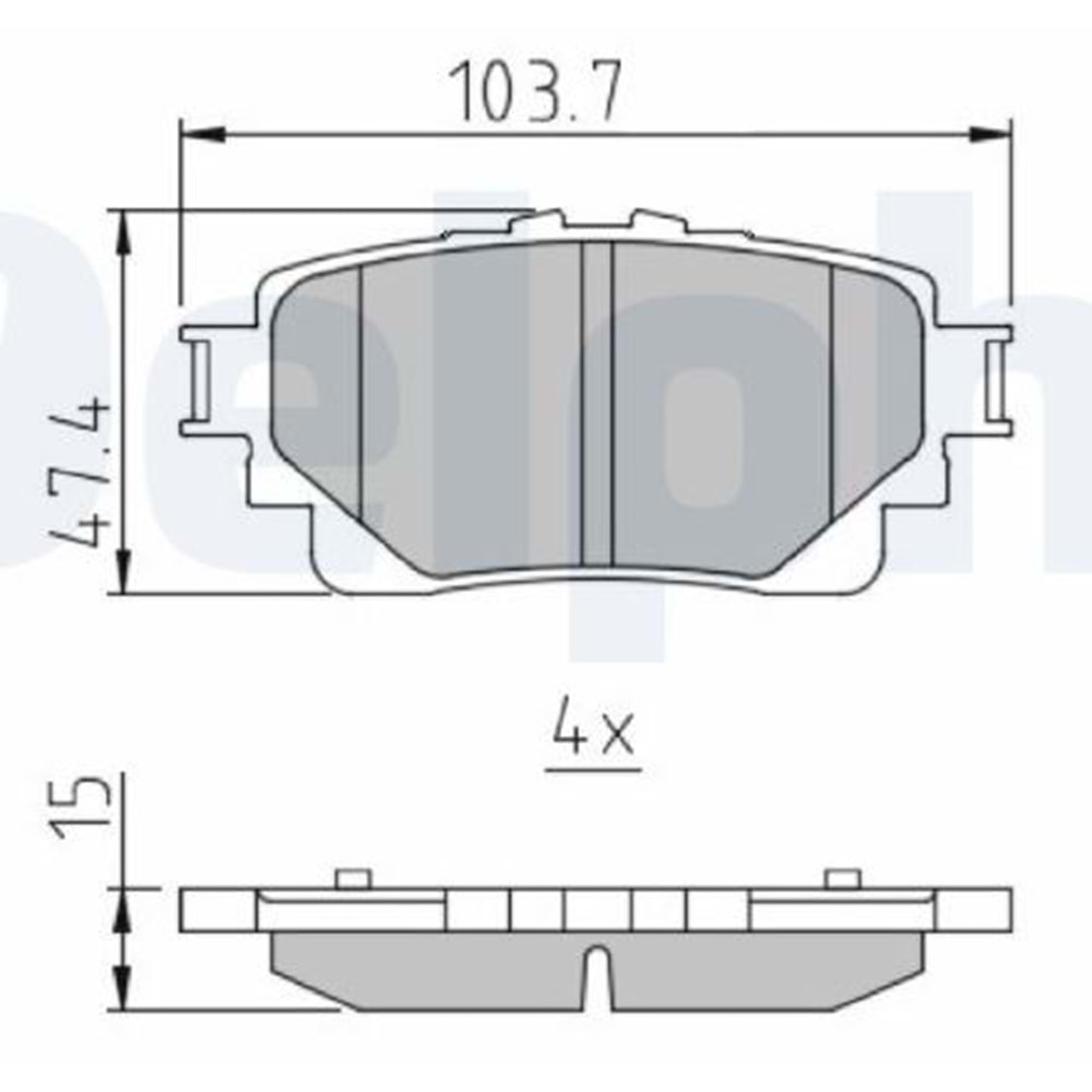 Disk Balata Toyota Rav 4, Corolla, Lexus - Arka