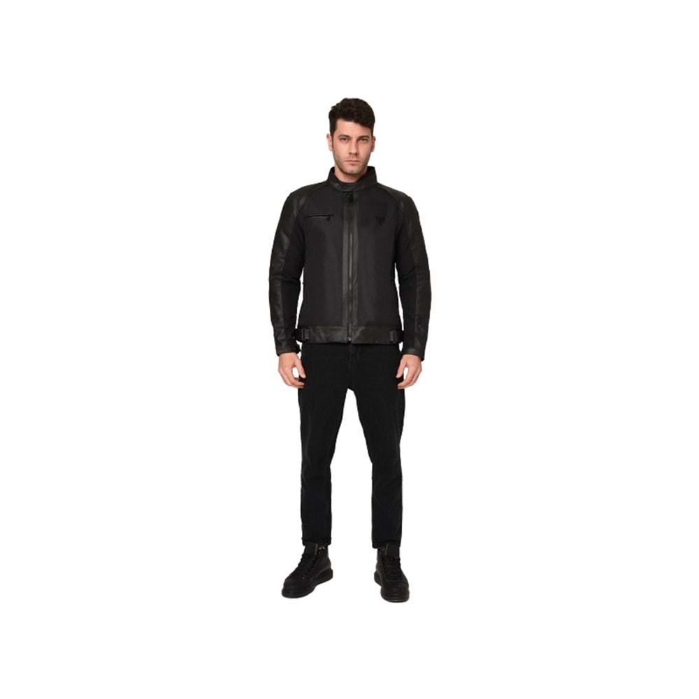 VEXO CARRERA DERİ MEVSİMLİK SİYAH MONT (3XL)