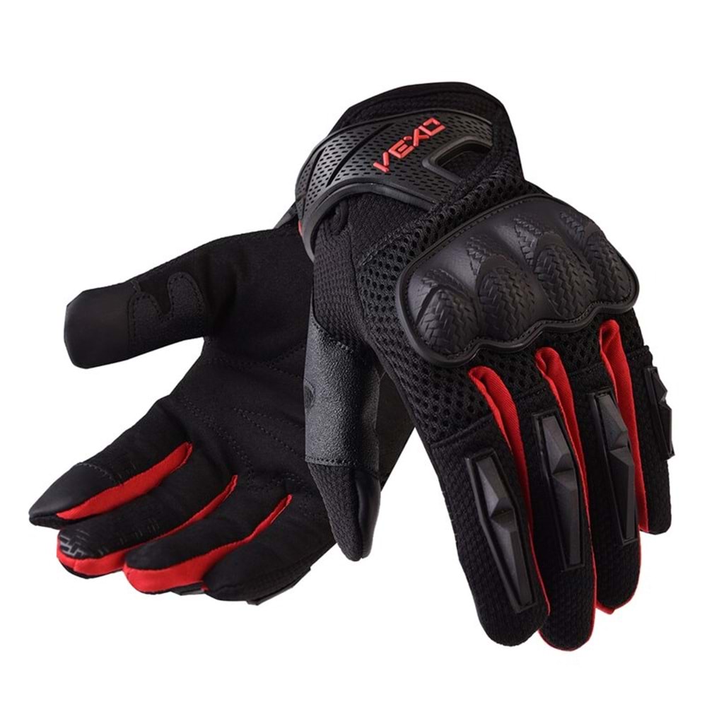 VEXO STUNT YAZLIK MOTOSİKLET ELDİVENİ KIRMIZI XL - BEDEN