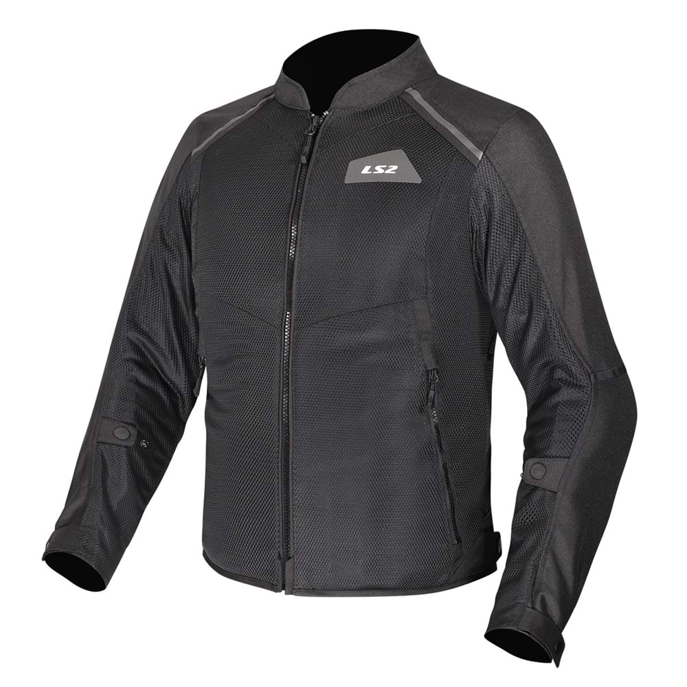 LS2 Breeze Yazlık Motosiklet Montu Siyah - 3XL Beden
