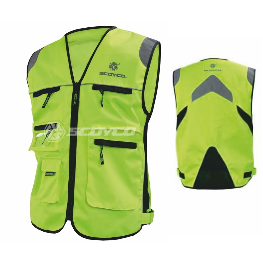 MOTOSİKLET YELEK REFLEKTÖRLÜ - SCOYCO - S