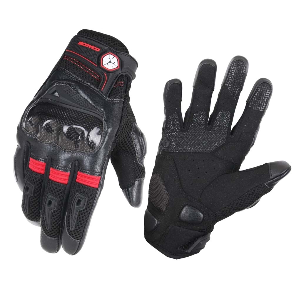MOTOSİKLET ELDİVENİ YAZLIK - MC57 CARBON - SCOYCO - M BEDEN