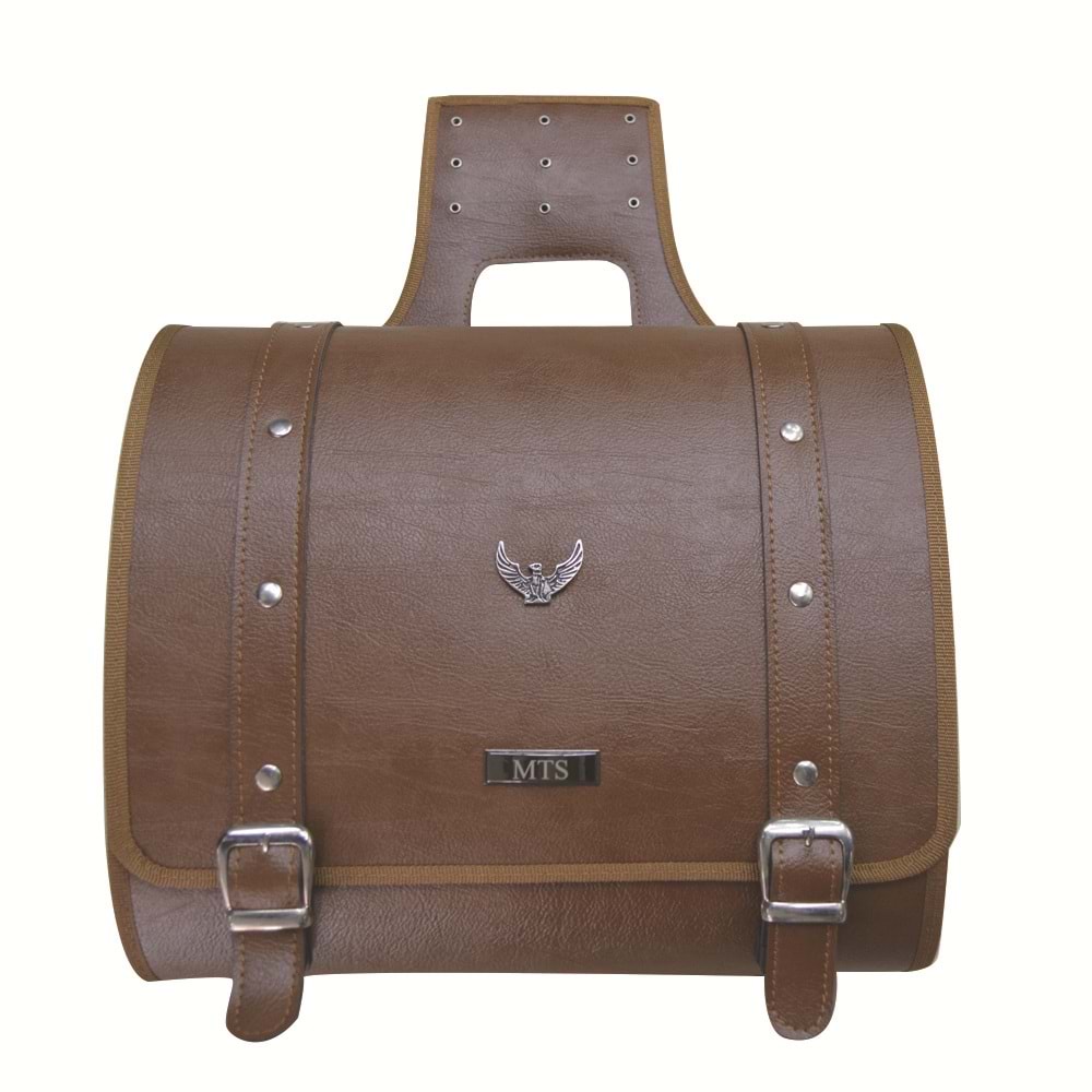 M.T.S CHOPPER YAN DERİ HEYBE KAHVERENGİ 2 ADETTİR