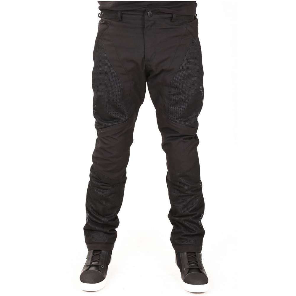 VENOM MOTOSİKLET PANTOLONU YAZLIK URBAN FİLELİ - SİYAH - M BEDEN