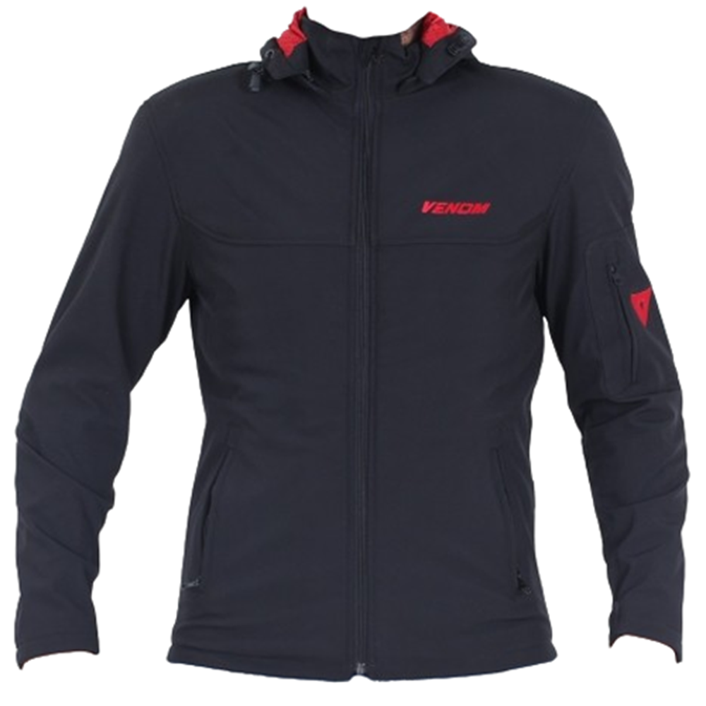 VENOM JAWS KAPŞONLU SOFTSHELL MONT SİYAH (S)
