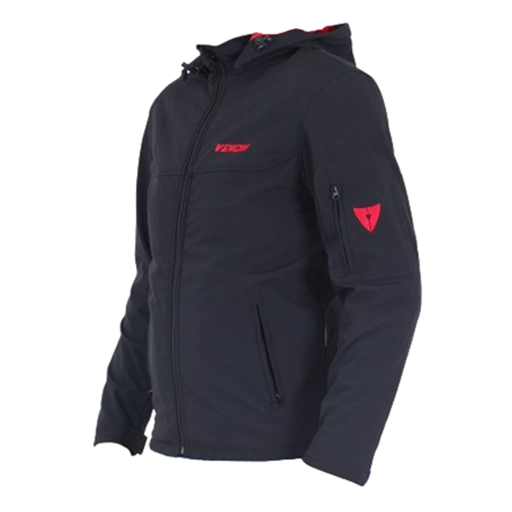 VENOM JAWS KAPŞONLU SOFTSHELL MONT SİYAH (S)