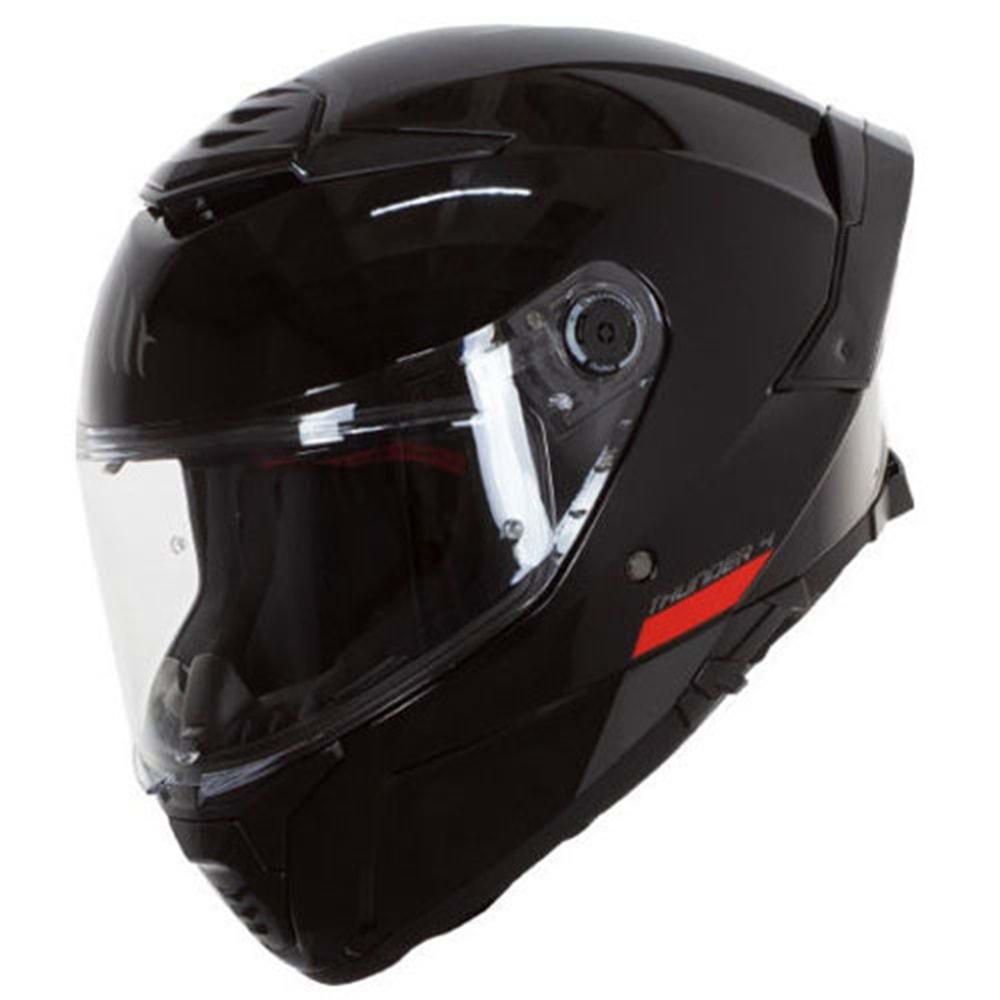 Mt Kask Thunder 4 Sv A1 Parlak Siyah - S Beden